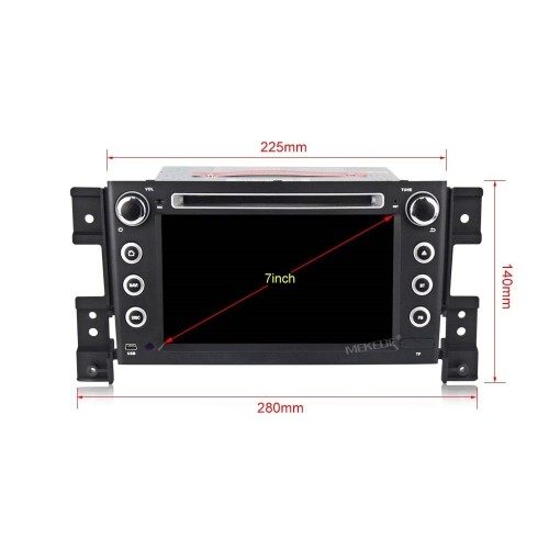 Штатная магнитола CarMedia MKD-S768-P6 для Suzuki Grand Vitara III 2005-2015 на Android 10.0