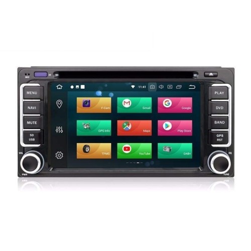 Штатная магнитола CarMedia MKD-T610-P6 для Toyota универсальная на Android 10.0