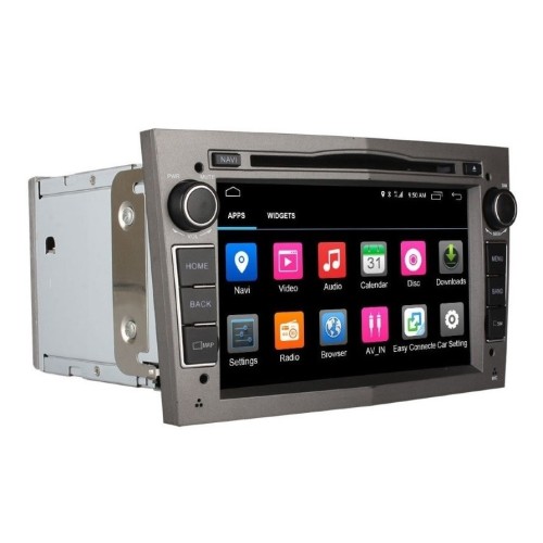 Штатная магнитола CarMedia OL-7993-s для Opel Astra H, Antara, Zafira, Vectra, Corsa, Meriva, Omega (серая) на Android 6.0