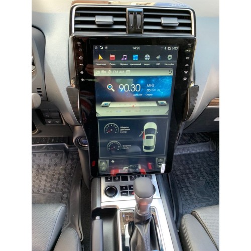 Магнитола Тесла CarMedia ZF-1805-DSP Tesla-Style для Toyota Land Cruiser Prado 150 2017-2020 на Android 9.0