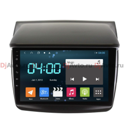 Автомагнитола DjAvto 4505 - 4015 для Mitsubishi L200 IV 2006 - 2015, Pajero Sport II 2008 - 2014 c DSP на Android 9.0