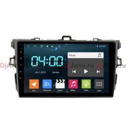 DjAvto 4529-4015 для Toyota Corolla X (E140, E150) 2006-2013 (Антрацит) (Без Воздуховодов) c DSP на Android 9.0