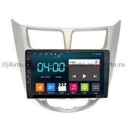 DjAvto 4658 - 4015 для Hyundai Solaris 2011 - 2017 c DSP на Android 9.0