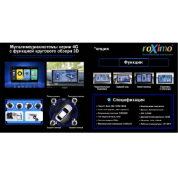 Штатная магнитола Roximo 4G RX-1006 Универсальная 2DIN (Android 12.0)
