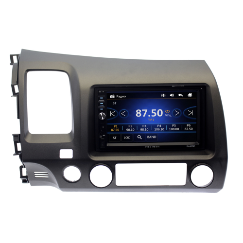 Автомагнитола в штатное место Honda Civic 2007 - 2011 Wide Media DV-JM7112 левый руль