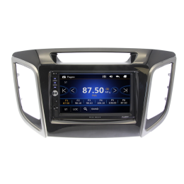 Магнитола в штатное место Hyundai Creta, IX25 2016-2019 Wide Media DV-JM7120 черный лак