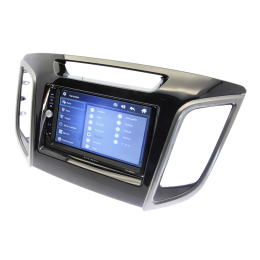 Магнитола в штатное место Hyundai Creta, IX25 2016-2019 Wide Media DV-JM7120 черный лак