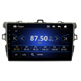 Штатная магнитола Toyota Corolla X 2006-2013 (антрацит, без воздуховодов) Wide Media DV-JM9038 WinCE 9 дюймов