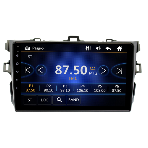 Штатная магнитола Toyota Corolla X 2006-2013 (антрацит, без воздуховодов) Wide Media DV-JM9038 WinCE 9 дюймов