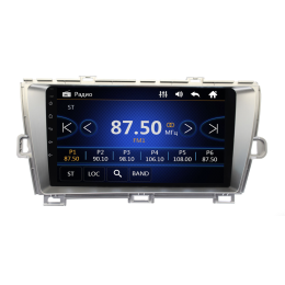 Штатная магнитола Toyota Prius 2009 - 2015 Wide Media DV-JM9092 (правый руль) серебряный