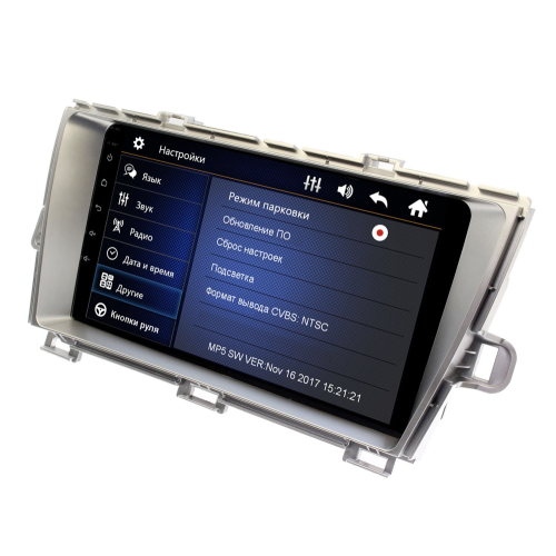 Штатная магнитола Toyota Prius 2009 - 2015 Wide Media DV-JM9092 (правый руль) серебряный