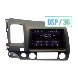 Магнитола в штатное место Honda Civic 2006 - 2012 Wide Media MT7112PK-2/16 левый руль