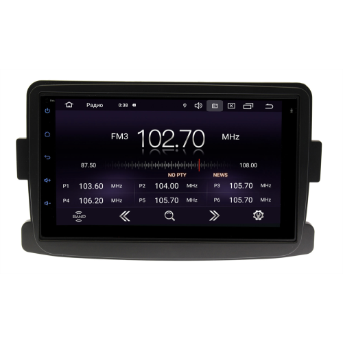 Магнитола в штатное место Renault Duster, Kaptur 2011-2020 Wide Media MT7105PK-2/16 с рул. управлением