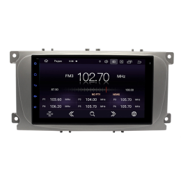 Магнитола в штатное место Ford Focus 2 (Sony), Mondeo 2007-2010 и др. Wide Media MT7107PK-2/16 серебр