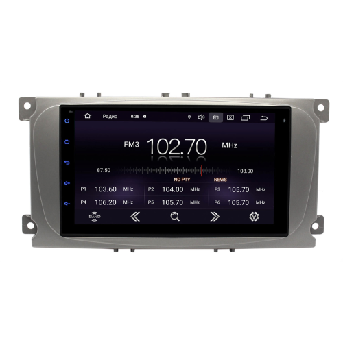 Магнитола в штатное место Ford Focus 2 (Sony), Mondeo 2007-2010 и др. Wide Media MT7107PK-2/16 серебр