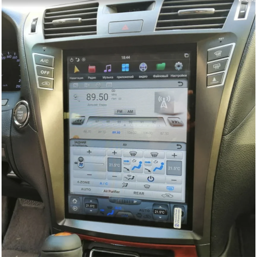 Магнитола Тесла CarMedia ZF-1303H-DSP Tesla-Style для Lexus LS 460 2006-2009 (на комплектации с 4-мя большими кнопками) на Android 9.0