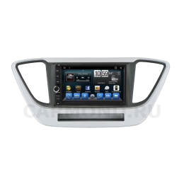 Штатная магнитола CarMedia (KR-7141-RHY-N55) для Hyundai Solaris II 2017-2020 на Android 9.0