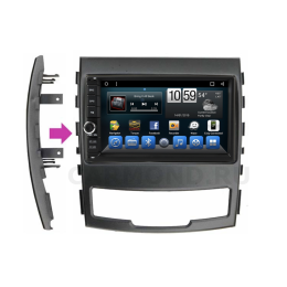 Штатная магнитола CarMedia (KR-7141-RSY-N04) для SsangYong Actyon II 2010-2013 на Android 9.0
