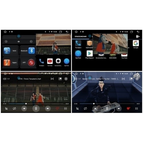 Штатная магнитола Redpower 61037 KNOB для Mitsubishi Lancer X 2007-2012 на Android 10.0