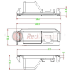 Камера заднего вида RedPower HYU119P (cam-086) Premium для Hyundai I30 (07-12), I10, I20, Coupe 2; Kia Picanto, Soul, Ceed (12+) хетчбек, Rio 17+ седан