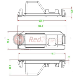 Камера заднего вида RedPower HYU119P (cam-086) Premium для Hyundai I30 (07-12), I10, I20, Coupe 2; Kia Picanto, Soul, Ceed (12+) хетчбек, Rio 17+ седан