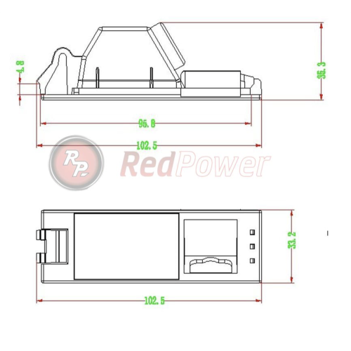 Камера заднего вида RedPower HYU176P Premium для Hyundai ix35 (2009+)