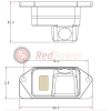 Камера заднего вида RedPower MIT106P (cam-048) Premium для Mitsubishi Lancer X (2007-2013)
