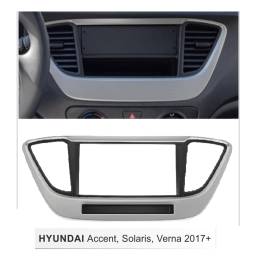 Переходная рамка для Hyundai Solaris 2017+ 2 din RP-HDLSLC/Incar RHY-N55