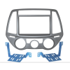 Переходная рамка Intro RHY-N52 для Hyundai i-20 2012-14 (Manual AC) 2din (крепеж)