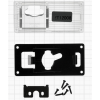 Плафон для камеры cam-004 для Toyota LC-100 (03-07), LC-200 (12+), Prado 120 (02-09) с запаской под днищем