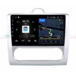 Штатная магнитола VAYCAR 09V4 4/64 ГБ для FORD Focus II 2005-2011 (Климат) на Android 10.0