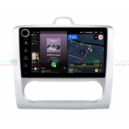 Штатная магнитола VAYCAR 09V4R 4/64 ГБ крутилки для FORD Focus II 2005-2011 (Климат) на Android 10.0