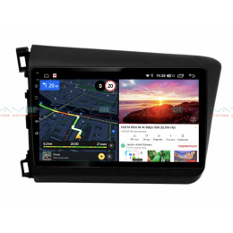 Автомагнитола VAYCAR 10V6 6/128 ГБ для Honda Civic 2012-2015 на Android 10.0