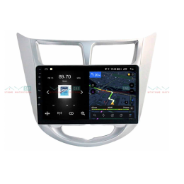 Штатная магнитола VAYCAR 09V4 4/64 ГБ для Hyundai Solaris I 2011-2017 на Android 10.0
