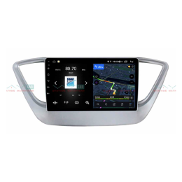 Штатная магнитола VAYCAR 09V4 4/64 ГБ для Hyundai Solaris II 2017-2020 на Android 10.0