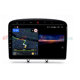 Штатная магнитола VAYCAR 09V3 3/32 ГБ для Peugeot 308 I 2007-2015, 408 2012-2017 на Android 10.0