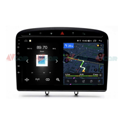 Штатная магнитола VAYCAR 09V4 4/64 ГБ для Peugeot 308 I 2007-2015, 408 2012-2017 на Android 10.0