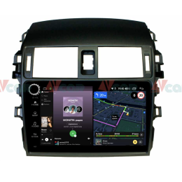 Штатная магнитола VAYCAR 09V4R 4/64 ГБ крутилки для Toyota Corolla X (E140, E150) 2006-2013 на Android 10.0