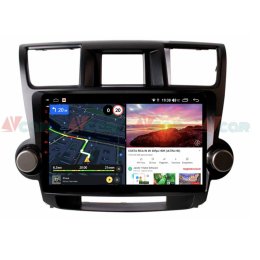 Штатная магнитола VAYCAR 10V6 6/128 ГБ для Toyota Highlander (U40) 2007-2013 на Android 10.0