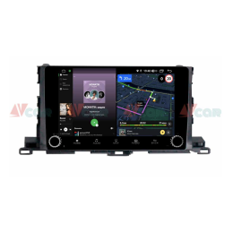 Штатная магнитола VAYCAR 10V4R 4/64 ГБ крутилки для Toyota Highlander (U50) 2014-2019 на Android 10.0