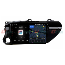 Штатная магнитола VAYCAR 10V4 4/64 ГБ для Toyota Hilux VIII 2015-2020 на Android 10.0