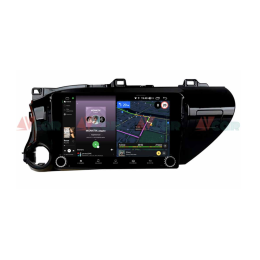 Штатная магнитола VAYCAR 10V4R 4/64 ГБ крутилки для Toyota Hilux VIII 2015-2020 на Android 10.0