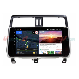 Штатная магнитола VAYCAR 10V6 6/128 ГБ для Toyota Land Cruiser Prado 150 2017-2020 на Android 10.0