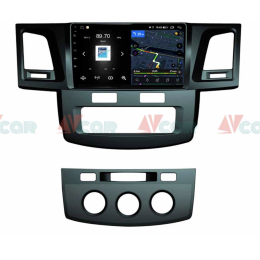 Штатная магнитола VAYCAR 09V4 4/64 ГБ для Toyota Hilux VII 2011-2015 на Android 10.0