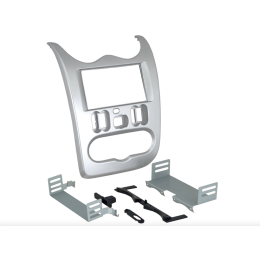 Переходная рамка INCAR RFR-N28 для Renault Logan 10-14, LADA Largus 2din SILVER