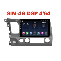 Магнитола Farcar H044R (S400) для Honda Civic 7 (VII) 2003-2005, Civic 8 (VIII) 2006-2012 на Android 10.0