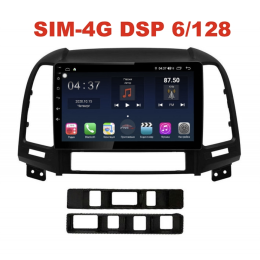 Магнитола Farcar XH008R (S400) (6/128ГБ) для Hyundai Santa Fe 2006-2012 на Android 10.0