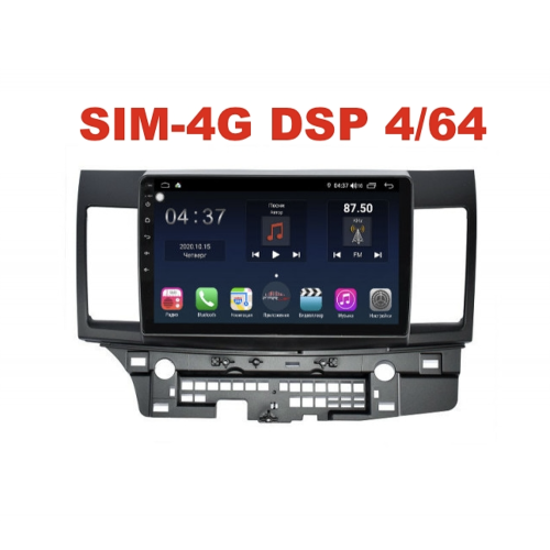 Магнитола Farcar H037R (S400) для Mitsubishi Lancer X 2007-2018 на Android 10.0