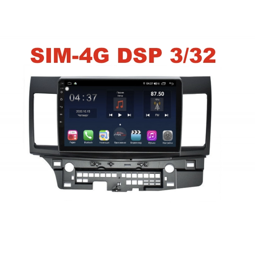 Магнитола Farcar TG037R (S400) для Mitsubishi Lancer X 2007-2018 на Android 10.0