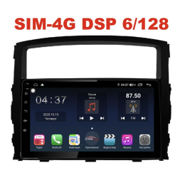 Магнитола Farcar XH1009R (S400) (6/128ГБ) для Mitsubishi Pajero IV 2006-2019 на Android 10.0